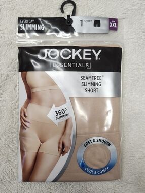 New Jockey Essentials Seamfree Slimming Short Everyday Slimming Sz XXL Beige
